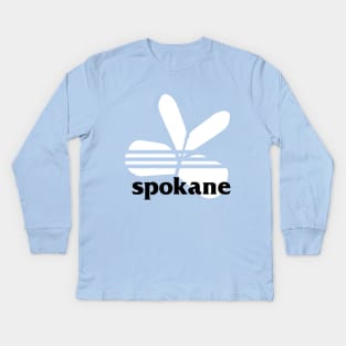 Spokane - butterfly 3 Kids Long Sleeve T-Shirt